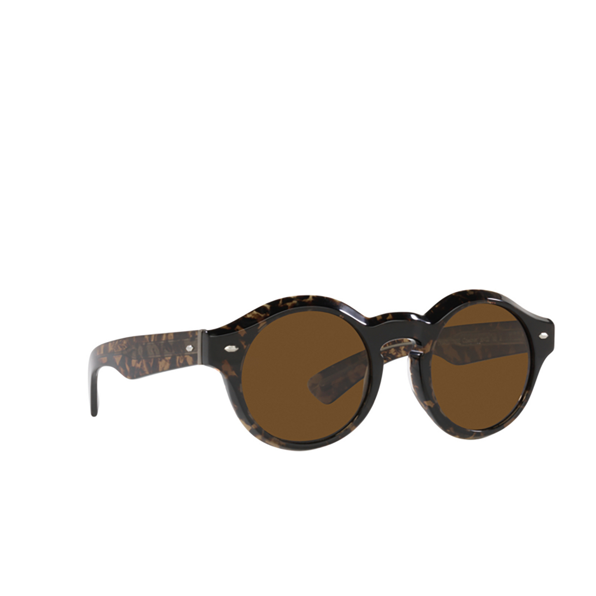 Oliver Peoples CASSAVET Sunglasses 174757 Walnut Tortoise - three-quarters view