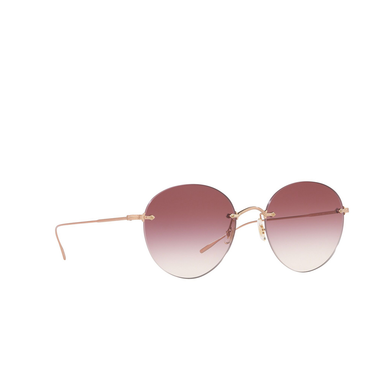 Oliver Peoples COLIENA Sunglasses 50378H Rose Gold - three-quarters view