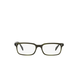 Oliver Peoples® Rectangle Eyeglasses: Denison OV5102 color Semi Matte Emerald Bark 1709.