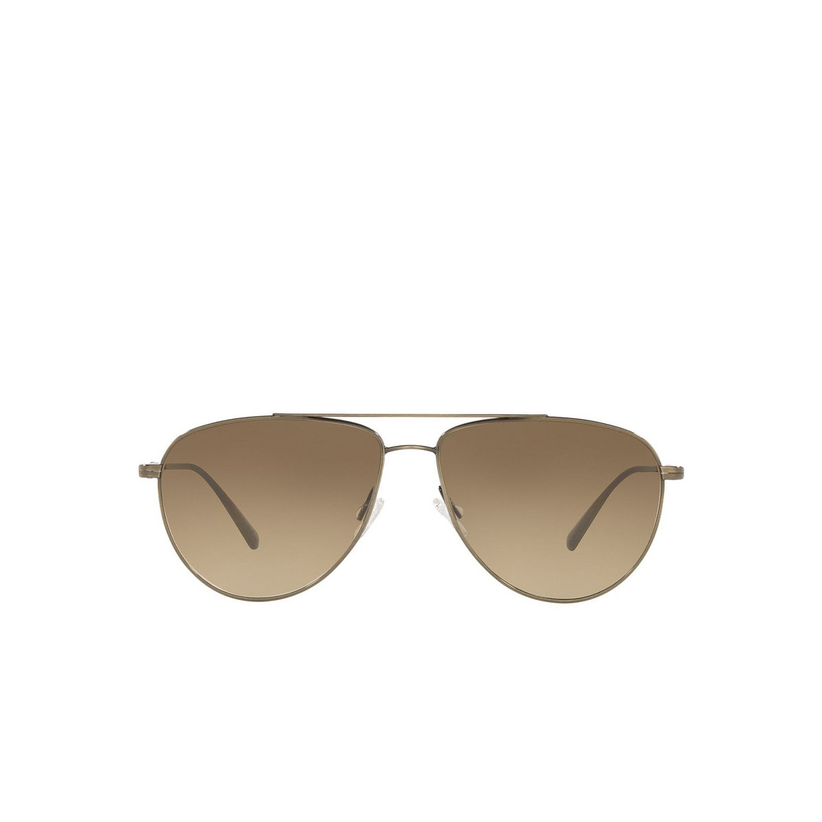 Oliver Peoples® Aviator Sunglasses: Disoriano OV1301S color Antique Gold 5284Q4 - front view.