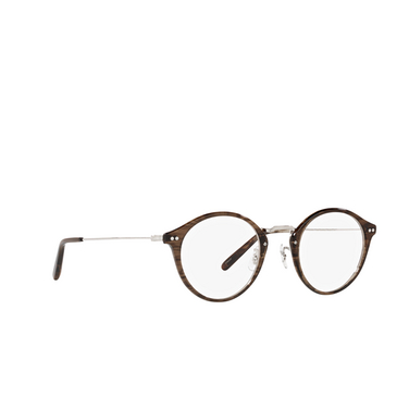 Oliver Peoples DONAIRE Eyeglasses 1689 sepia smoke / silver  - three-quarters view