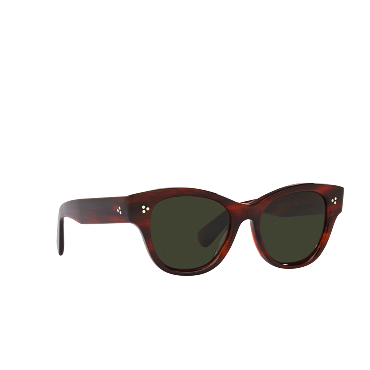 Oliver Peoples EADIE Sunglasses 1725P1 Vintage Red Tortoise - three-quarters view