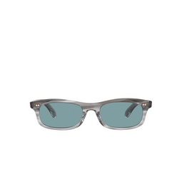 Oliver Peoples® Rectangle Sunglasses: OV5484SU Fai color 1737P1 Grey Textured Tortoise 