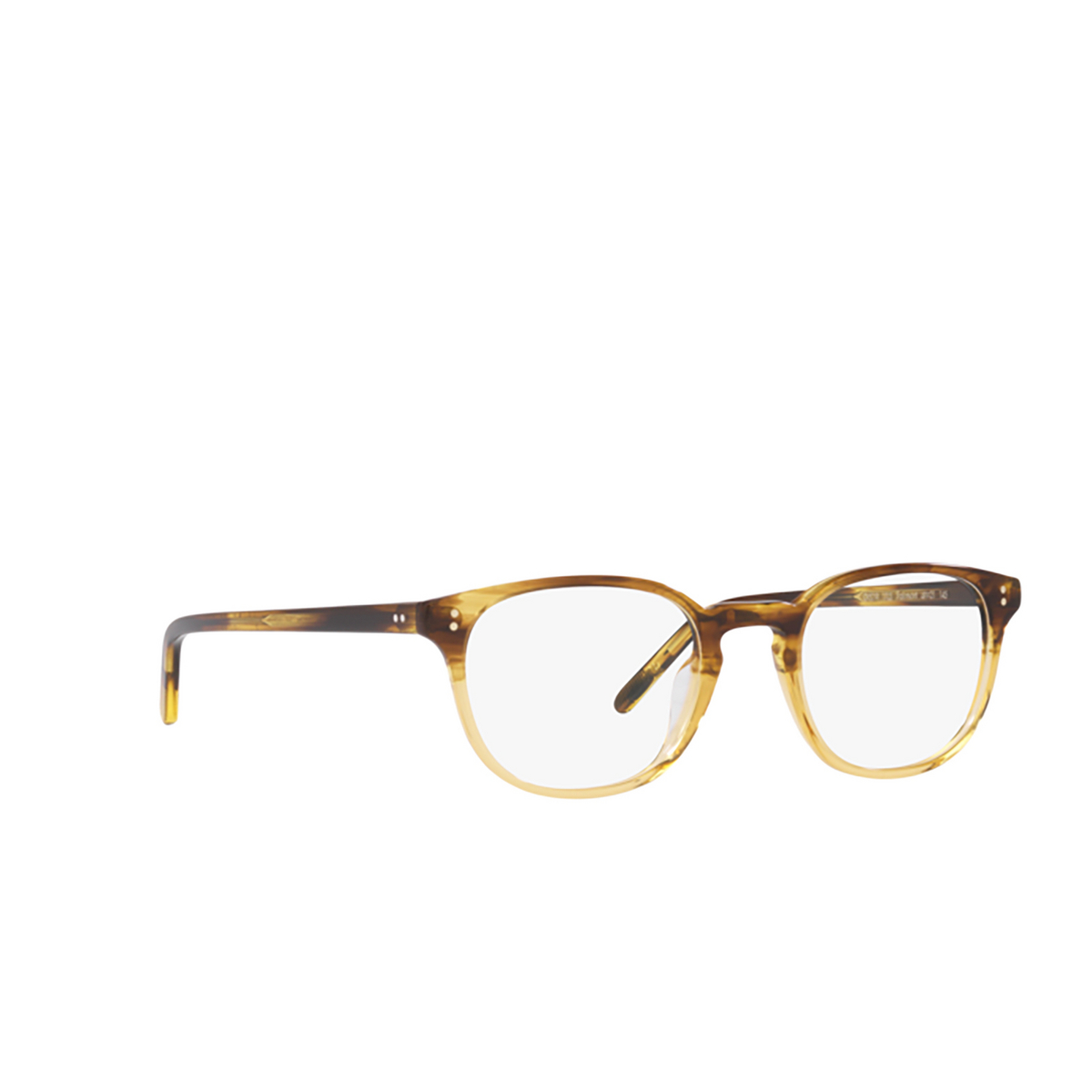 Oliver Peoples FAIRMONT Eyeglasses 1703 Canarywood Gradient - three-quarters view