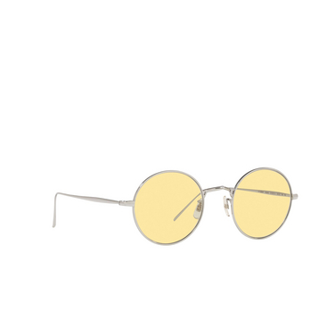 Lunettes de soleil Oliver Peoples G. PONTI-3 5036R6 silver - Vue trois quarts