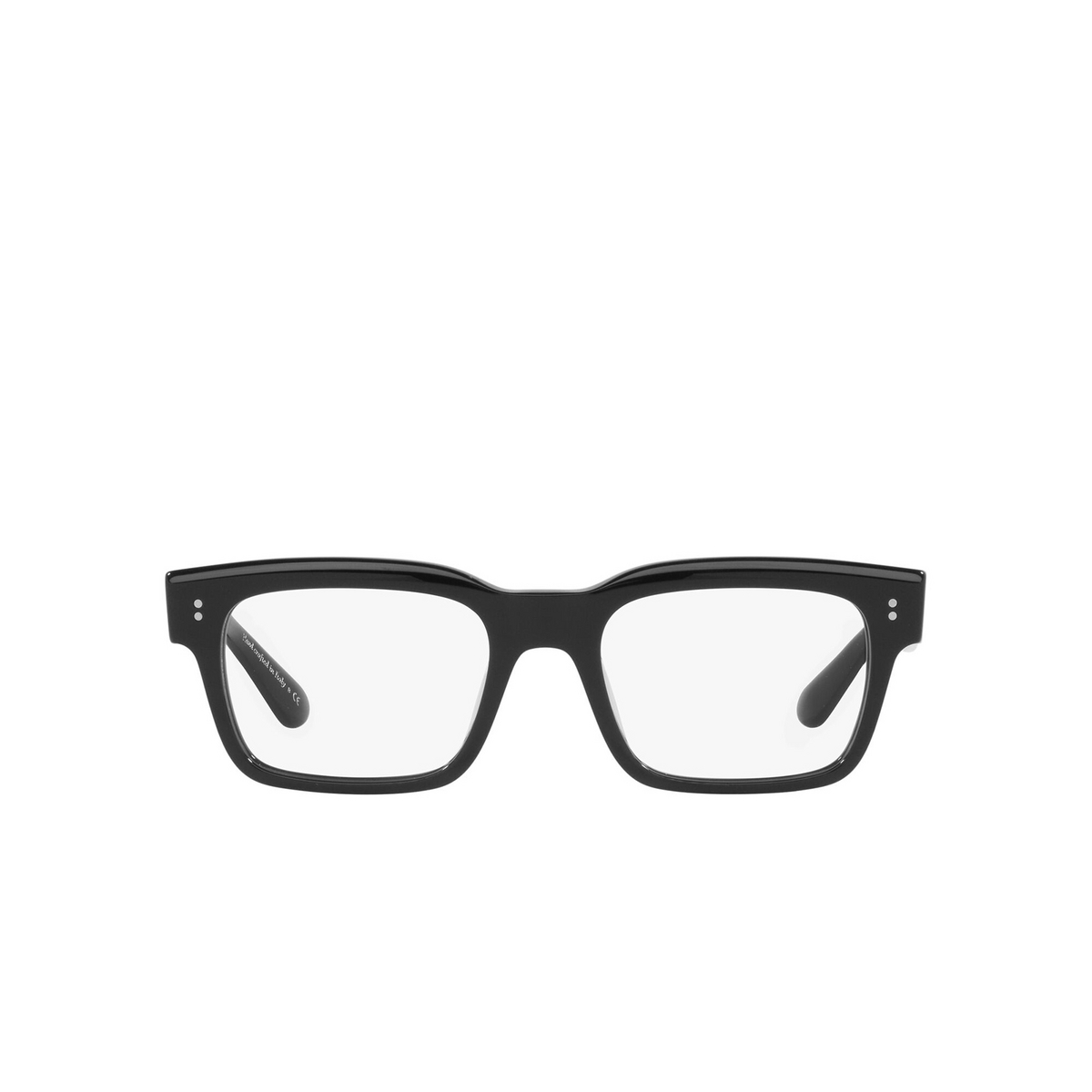 Oliver Peoples® Rectangle Eyeglasses: Hollins OV5470U color Black 1005 - front view.