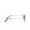 Oliver Peoples JUSTYNA Eyeglasses 5037 rose gold / burgundy - product thumbnail 3/4