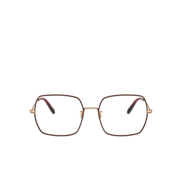 Oliver Peoples® Irregular Eyeglasses: Justyna OV1279 color Rose Gold / Burgundy 5037.