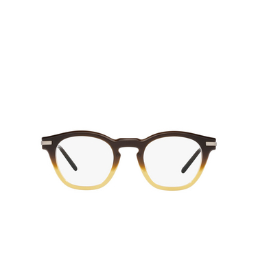 Oliver Peoples LEN Eyeglasses 1746 whisky gradient / brushed silver - front view