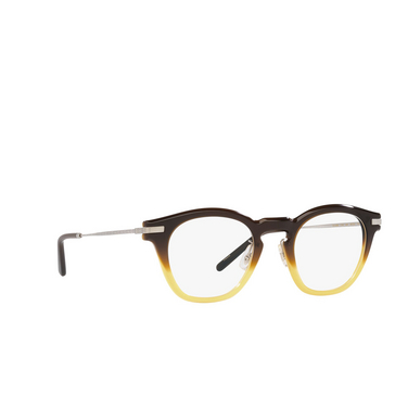 Oliver Peoples LEN Eyeglasses 1746 whisky gradient / brushed silver - three-quarters view