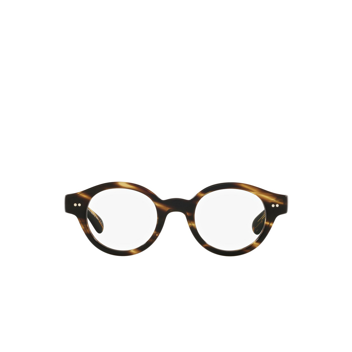 Oliver Peoples® Round Eyeglasses: Londell OV5466U color Cocobolo 1003 - front view.