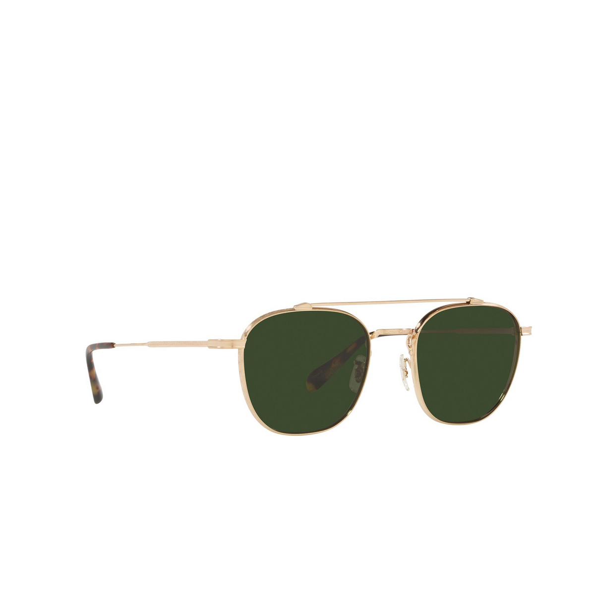 Oliver Peoples MANDEVILLE Sunglasses 531171 Brushed Gold - three-quarters view