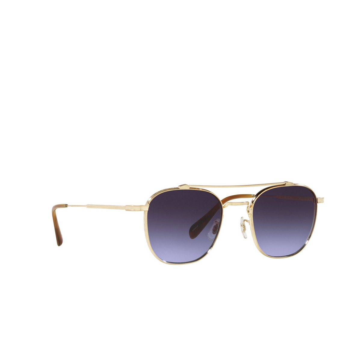 Oliver Peoples MANDEVILLE Sunglasses 531179 Brushed Gold - three-quarters view