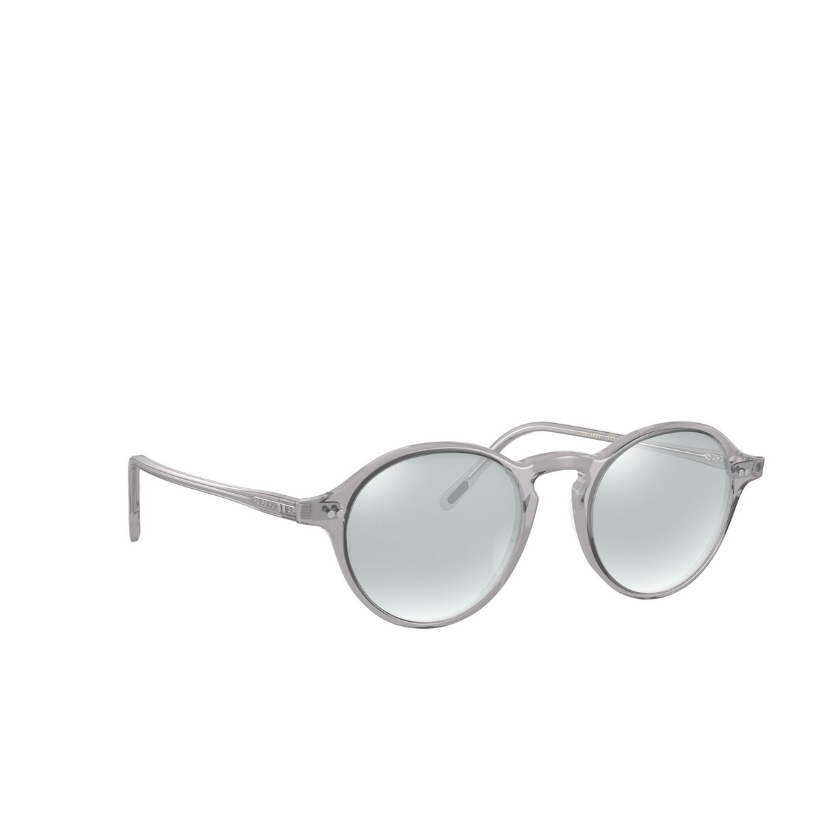 Oliver Peoples® Round Eyeglasses: Maxson OV5445U color Workman Grey 1132 - three-quarters view.