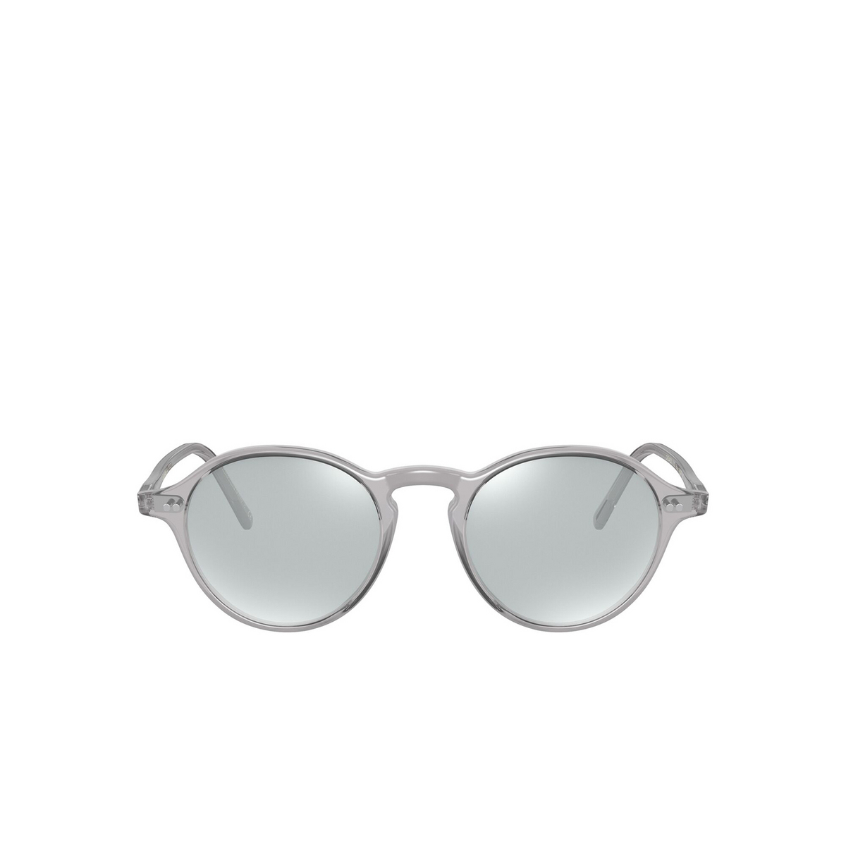 Oliver Peoples® Round Eyeglasses: Maxson OV5445U color Workman Grey 1132 - front view.