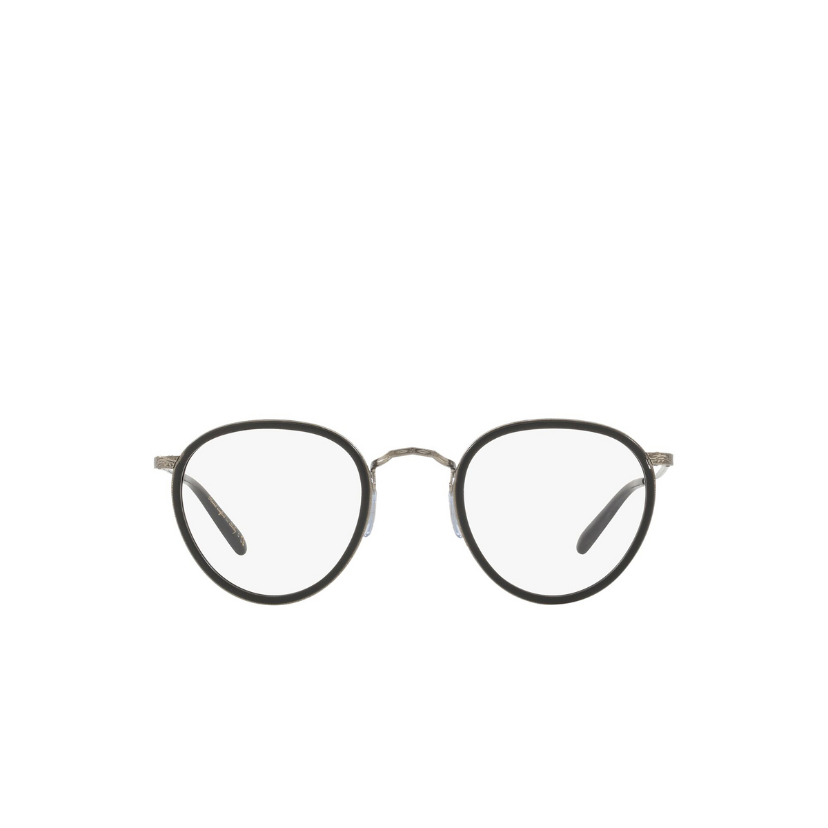 Oliver Peoples® Round Eyeglasses: Mp-2 OV1104 color Semi Matte Black 5244 - front view.