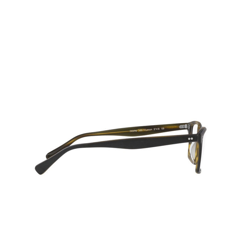 Oliver Peoples MYERSON Eyeglasses 1453 semi matte black / olive tortoise - 3/4