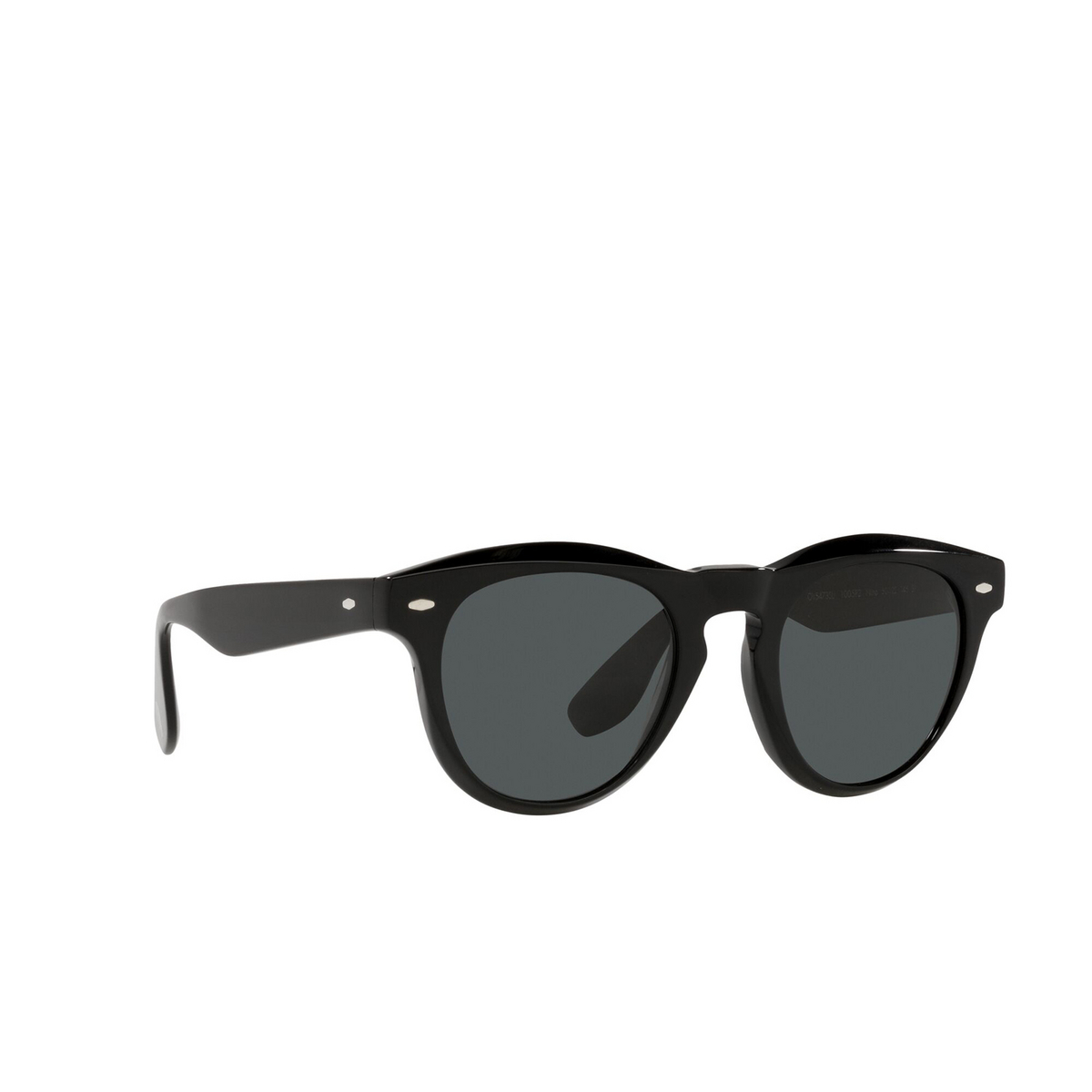 Oliver Peoples® Square Sunglasses: Nino OV5473SU color Black 1005P2 - three-quarters view.