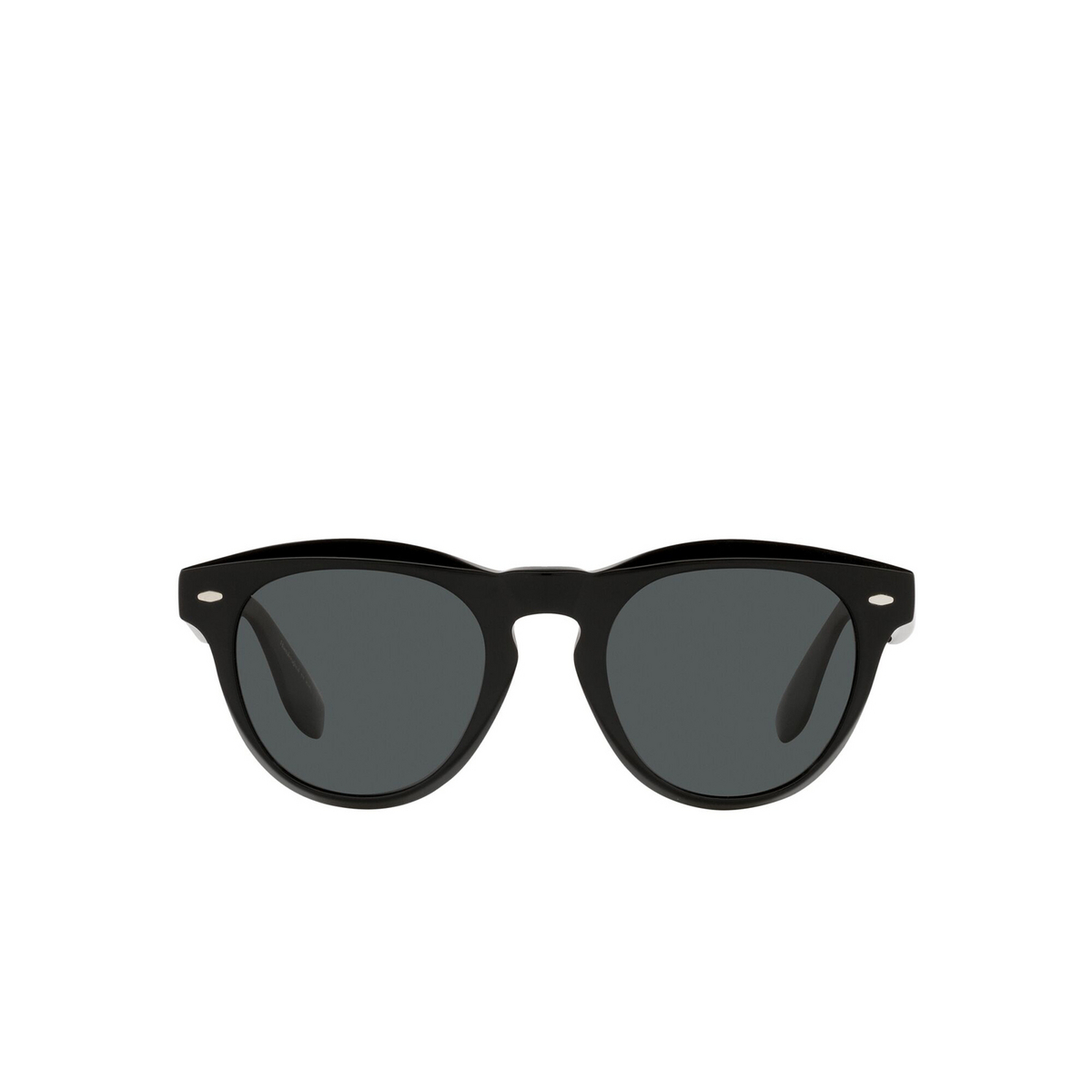 Oliver Peoples® Square Sunglasses: Nino OV5473SU color Black 1005P2 - front view.