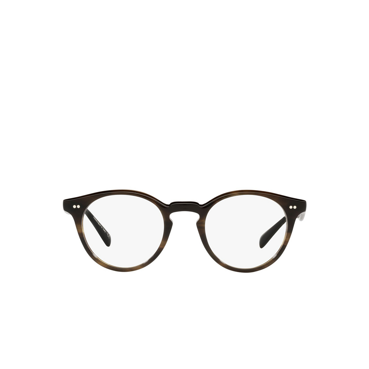 Oliver Peoples® Round Eyeglasses: Romare OV5459U color Bark 1677 - front view.