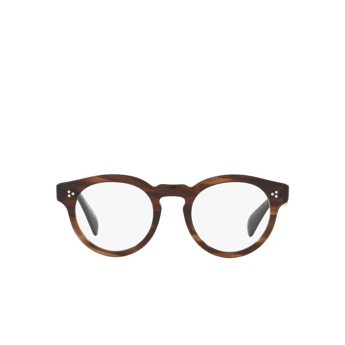 Oliver Peoples® Round Eyeglasses: Rosden OV5475U color Tuscany Tortoise 1724 - front view.