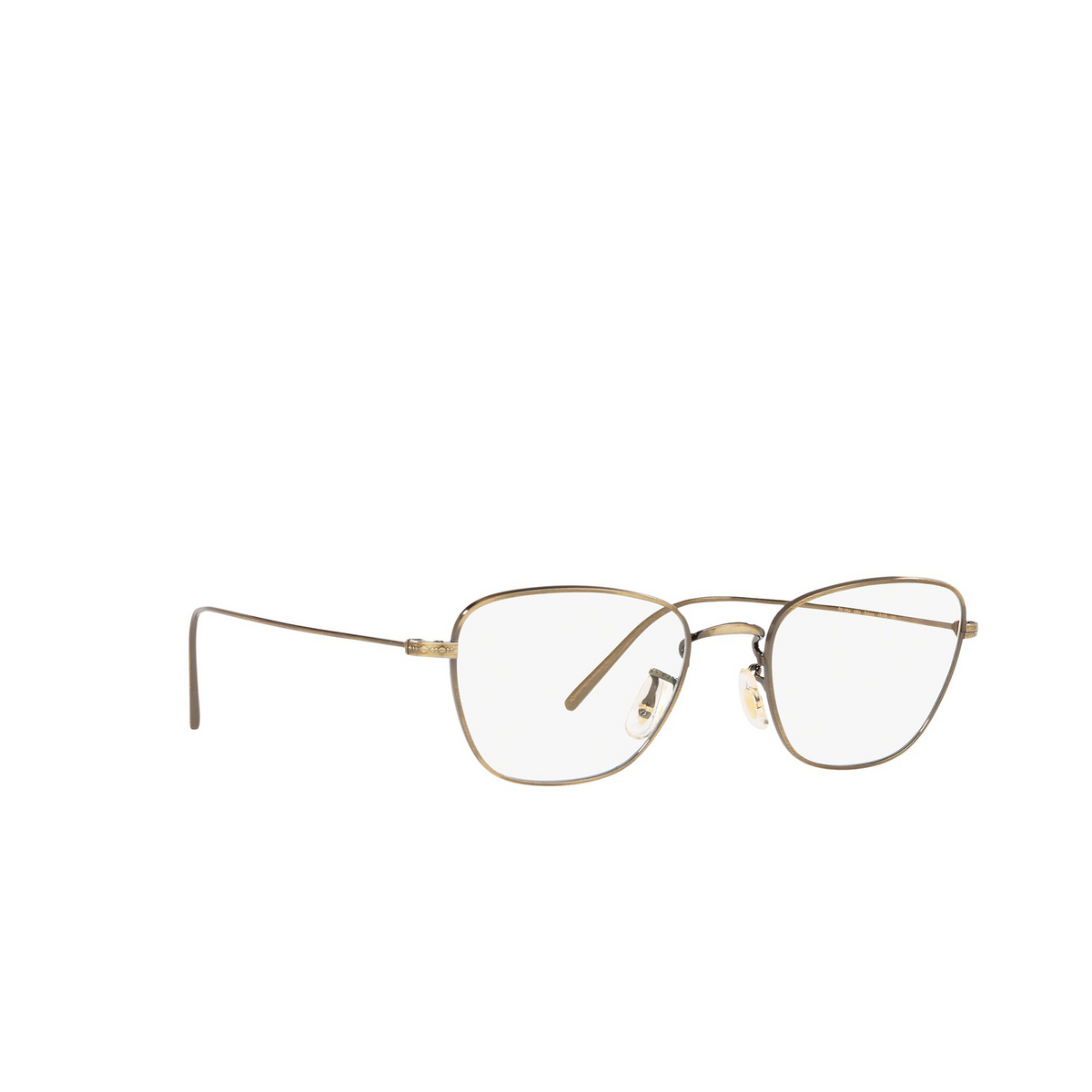 Oliver Peoples® Butterfly Eyeglasses: Suliane OV1254 color Antique Gold 5284 - three-quarters view.