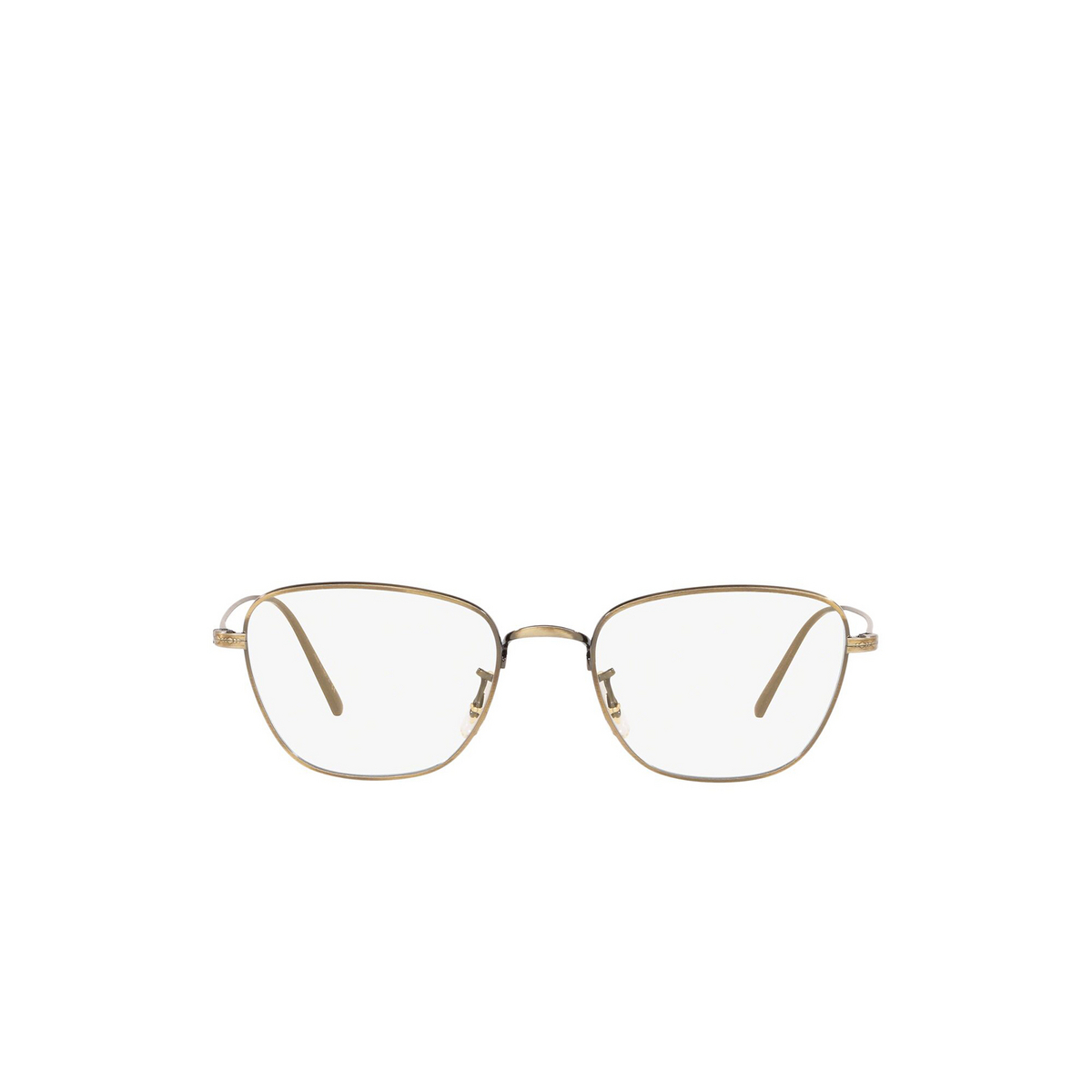 Oliver Peoples® Butterfly Eyeglasses: Suliane OV1254 color Antique Gold 5284 - front view.