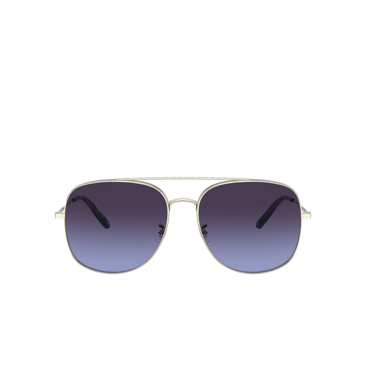 Oliver Peoples® Aviator Sunglasses: Taron OV1272S color Soft Gold 503579 - front view.