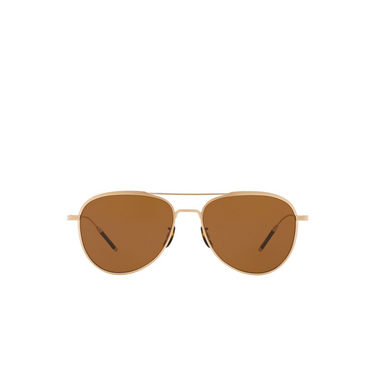 Oliver Peoples TK-3 Sunglasses 531153 brushed gold - front view