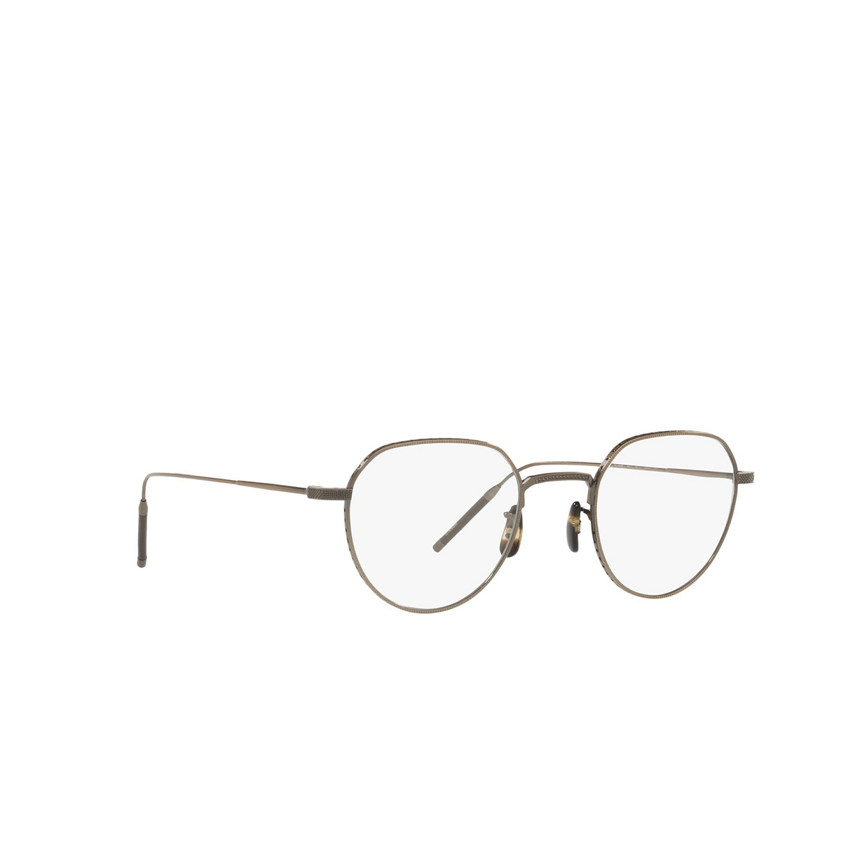Oliver Peoples TK-4 Eyeglasses 5284 Antique Gold - three-quarters view