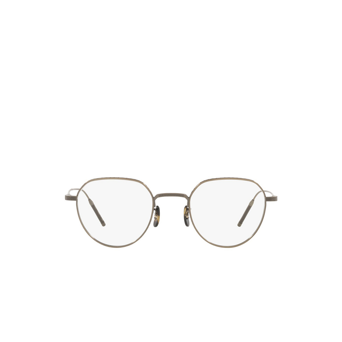 Oliver Peoples® Irregular Eyeglasses: Tk-4 OV1298T color Antique Gold 5284 - front view.