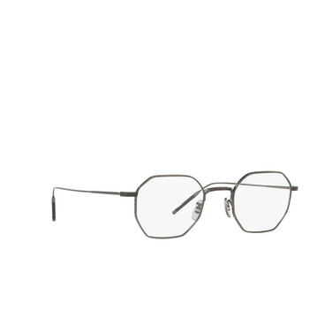 Oliver Peoples TK-5 Eyeglasses 5076 pewter - three-quarters view