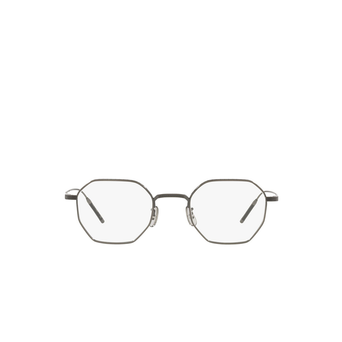 Oliver Peoples® Irregular Eyeglasses: Tk-5 OV1299T color Pewter 5076 - front view.