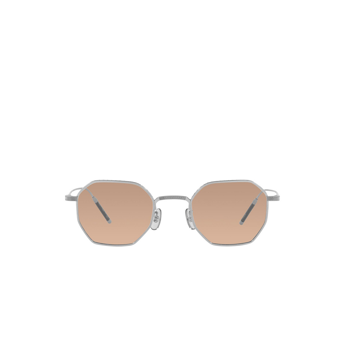 Oliver Peoples® Irregular Eyeglasses: Tk-5 OV1299T color Brushed Silver 5254 - front view.