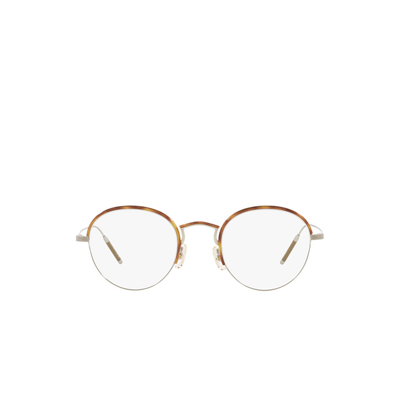 Oliver Peoples TK-6 Eyeglasses 5036 silver / amber tortoise - 1/4