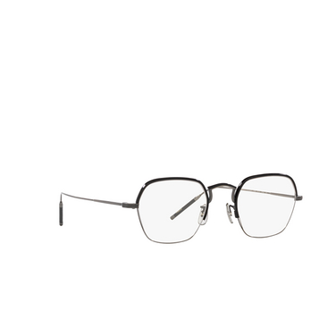 Lunettes de vue Oliver Peoples TK-7 5076 pewter / black - Vue trois quarts