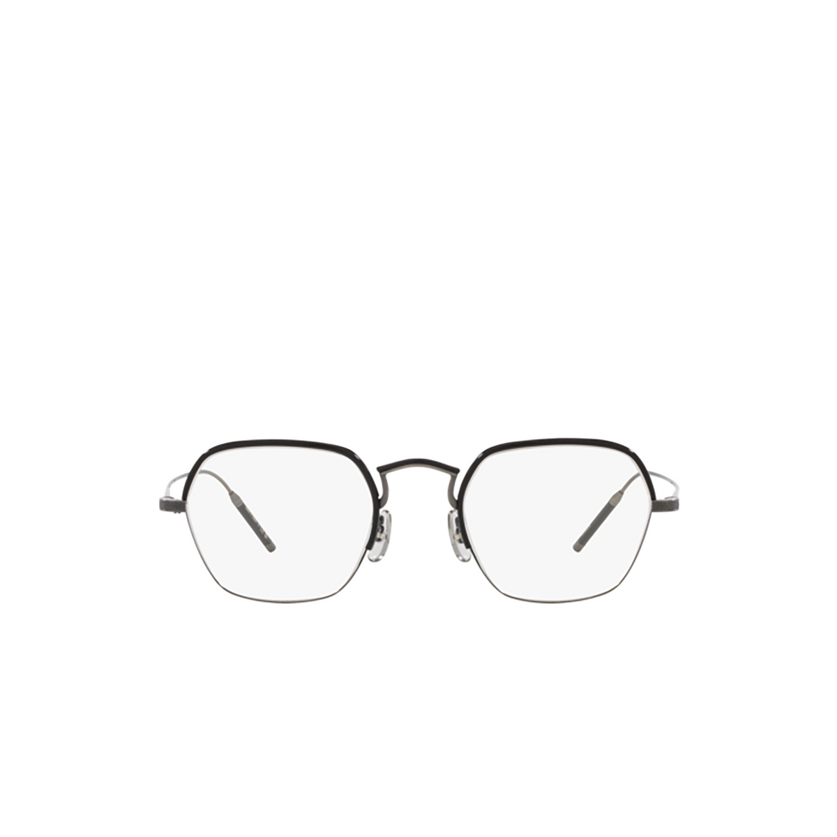 Oliver Peoples TK-7 Eyeglasses 5076 Pewter / Black - front view