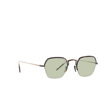 Occhiali da vista Oliver Peoples TK-7 5284 antique gold / dark tortoise - tre quarti