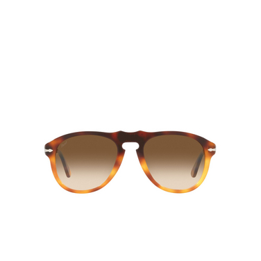 Persol PO0649 Sunglasses 116051 dark brown / light brown tortoise - front view