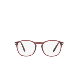 Persol® Square Eyeglasses: PO3007V color Red Burned Transparent 1104.
