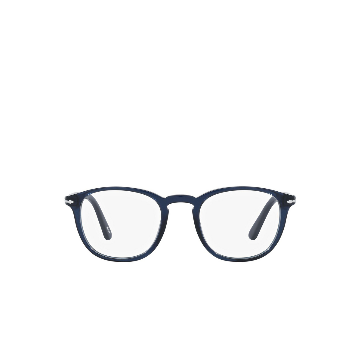 Persol® Square Eyeglasses: PO3143V color Transparent Blue 1141 - front view.