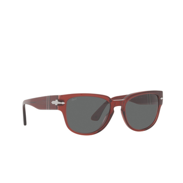 Persol PO3231S Sunglasses 1104B1 red burnt transparent - three-quarters view