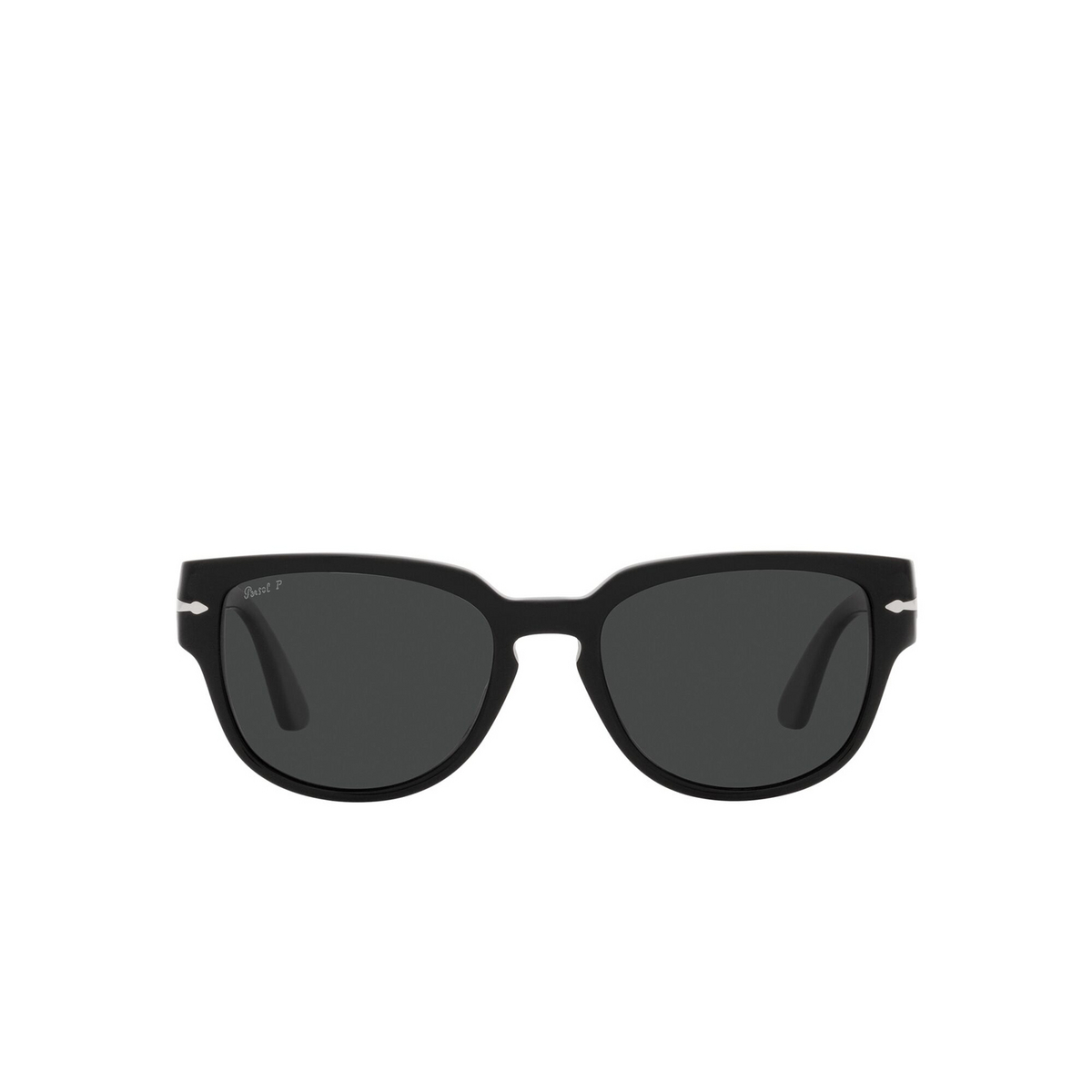 Persol® Square Sunglasses: PO3231S color Black 95/48 - front view.