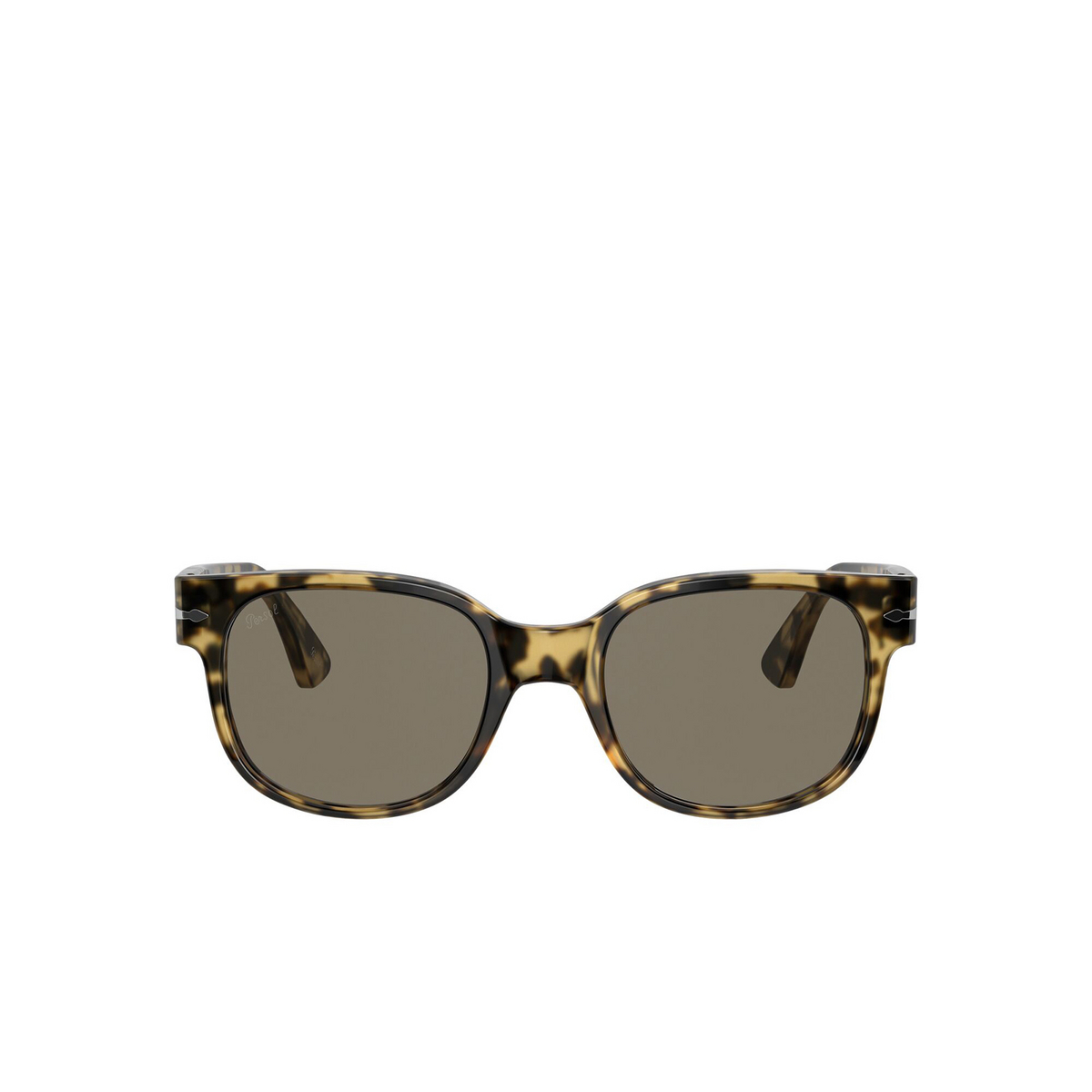 Persol PO3257S Sunglasses 1056B1 Brown & Beige Tortoise - front view