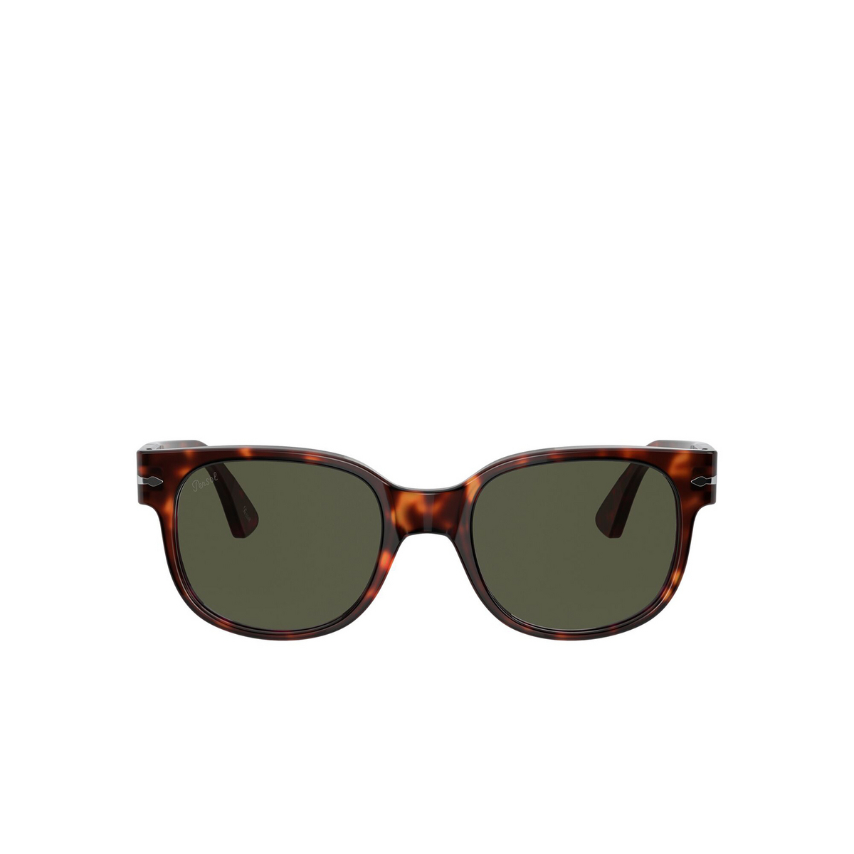 Persol® Square Sunglasses: PO3257S color Havana 24/31 - front view.