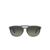 Persol PO3279S Sunglasses 101271 gray gradient striped green - product thumbnail 1/4