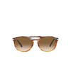 Persol PO3279S Sunglasses 113751 striped grey gradient striped - product thumbnail 1/4
