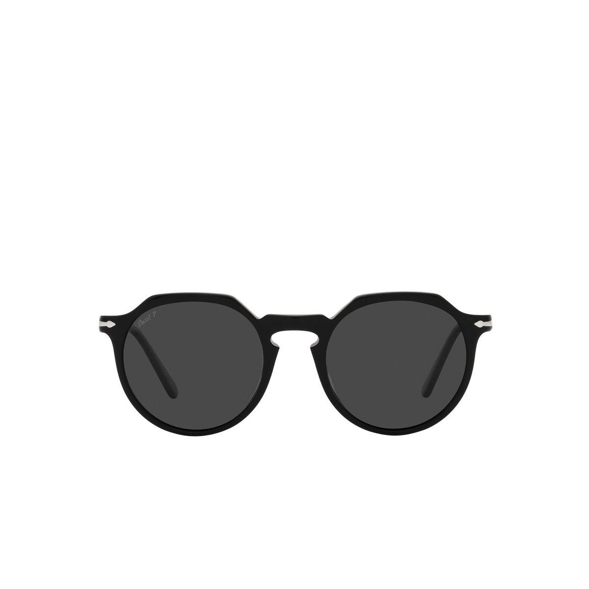 Persol® Irregular Sunglasses: PO3281S color Black 95/48 - front view.