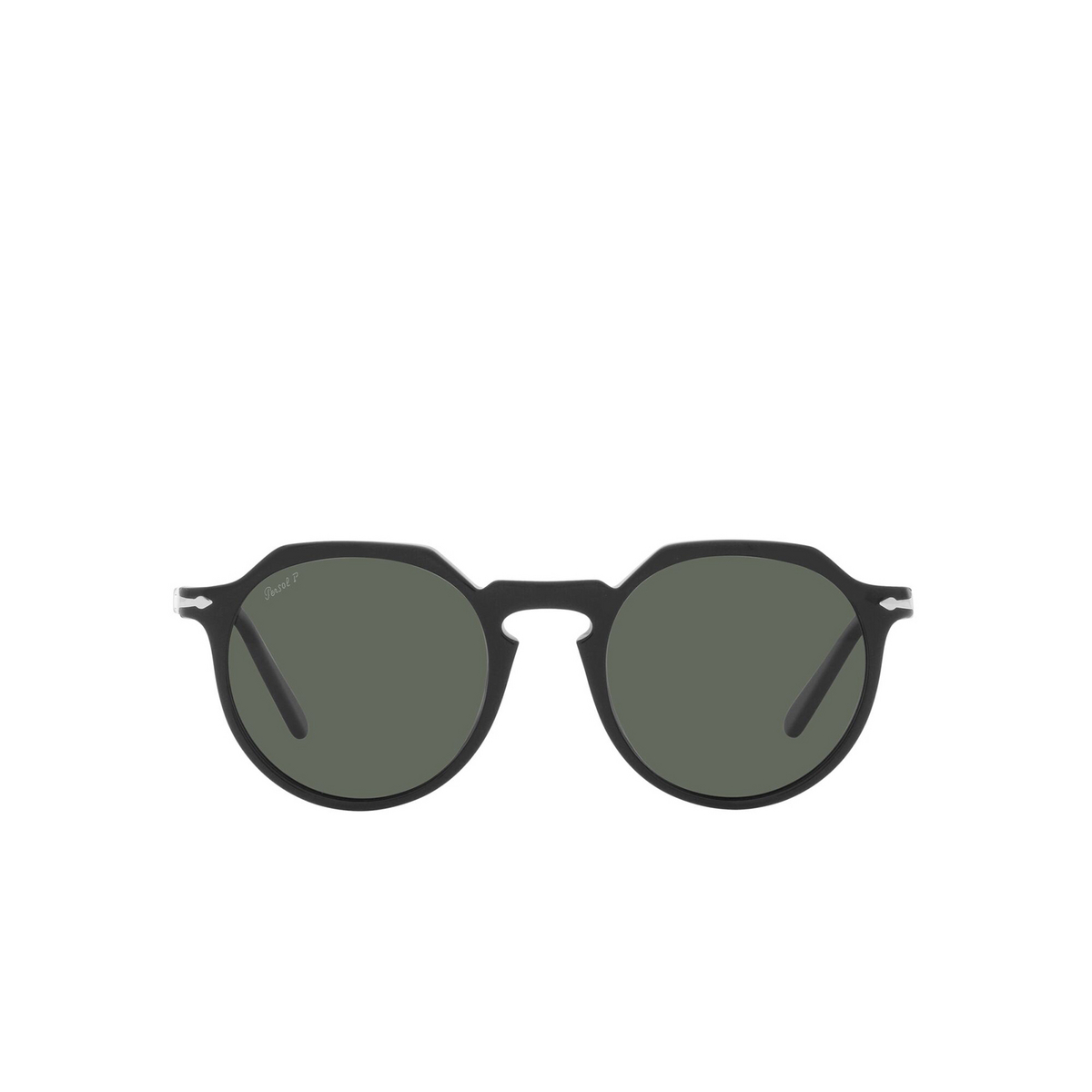 Persol® Irregular Sunglasses: PO3281S color Black 95/58 - front view.