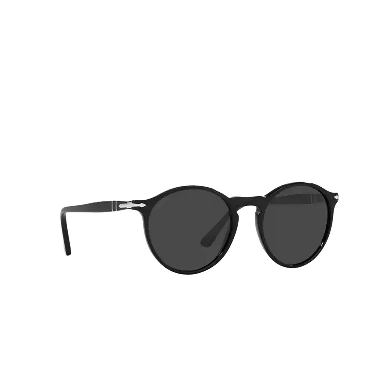 Persol PO3285S Sunglasses 95/48 Black - three-quarters view
